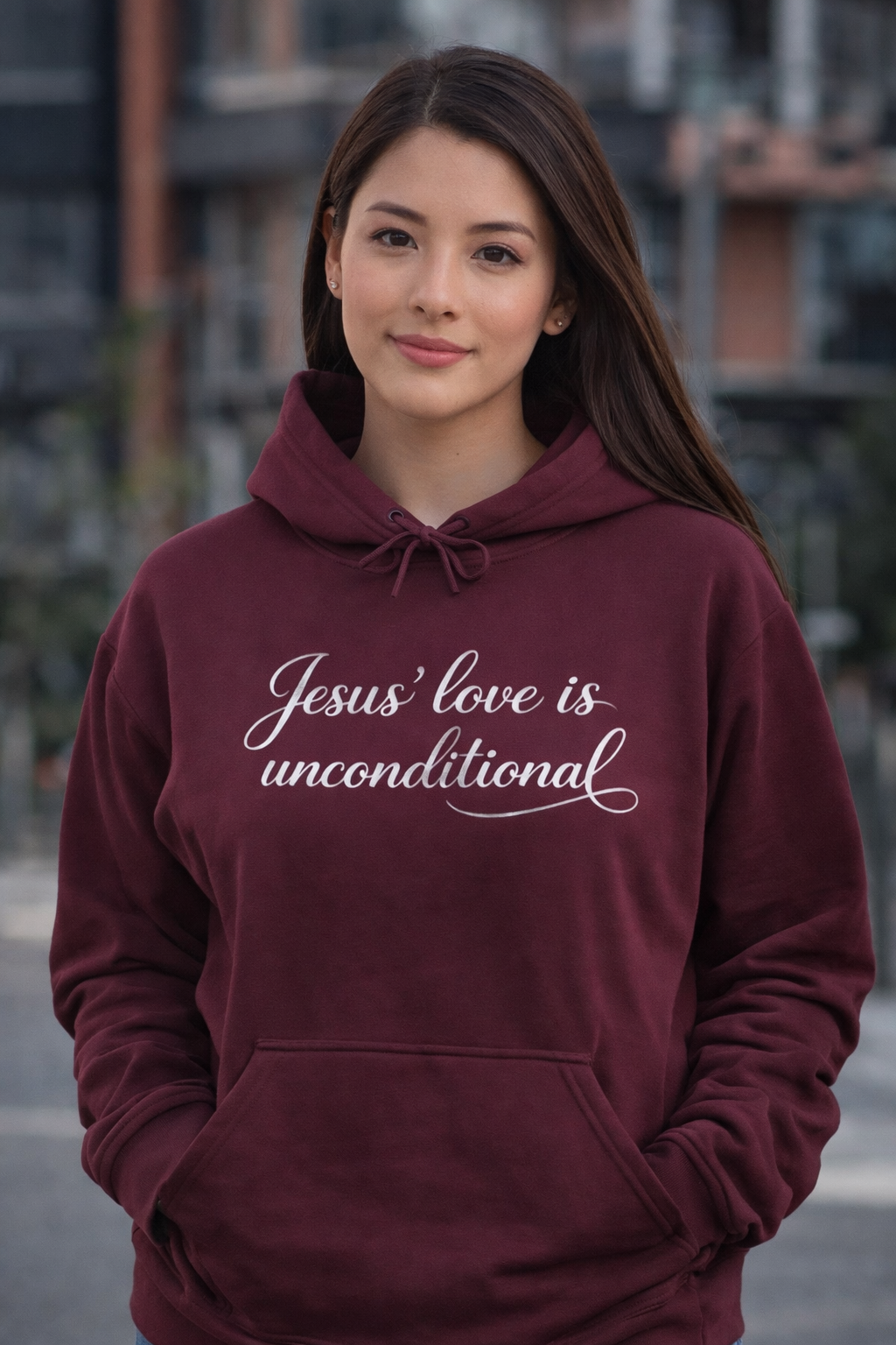 Jesus' Love Is Unconditional Hoodie — Christian Faith Pullover