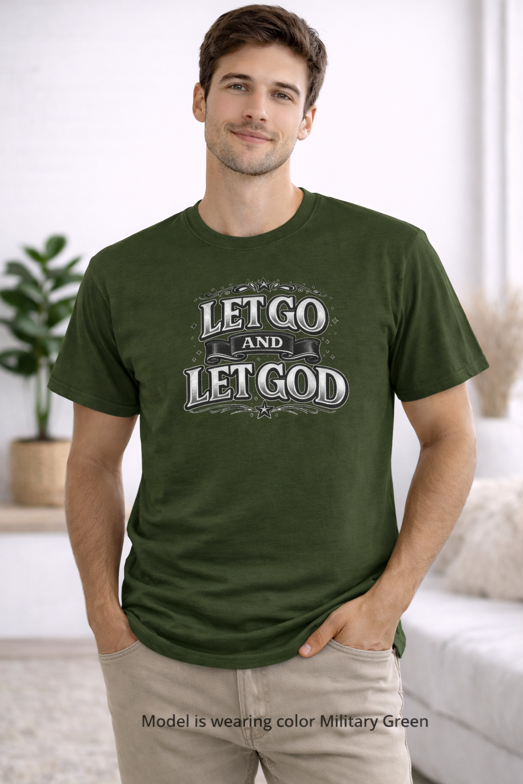 Let Go and Let God Tee Christian T-shirt Faith Inspired| Wearing your Faith