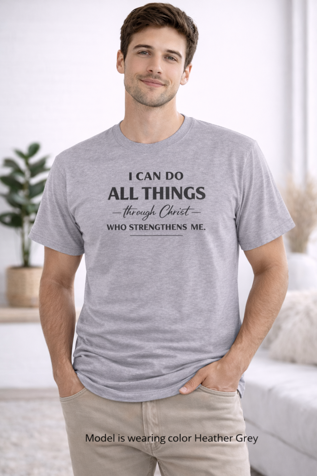 I Can Do All Things Scripture Quote Tee | Christian Faith T-Shirt