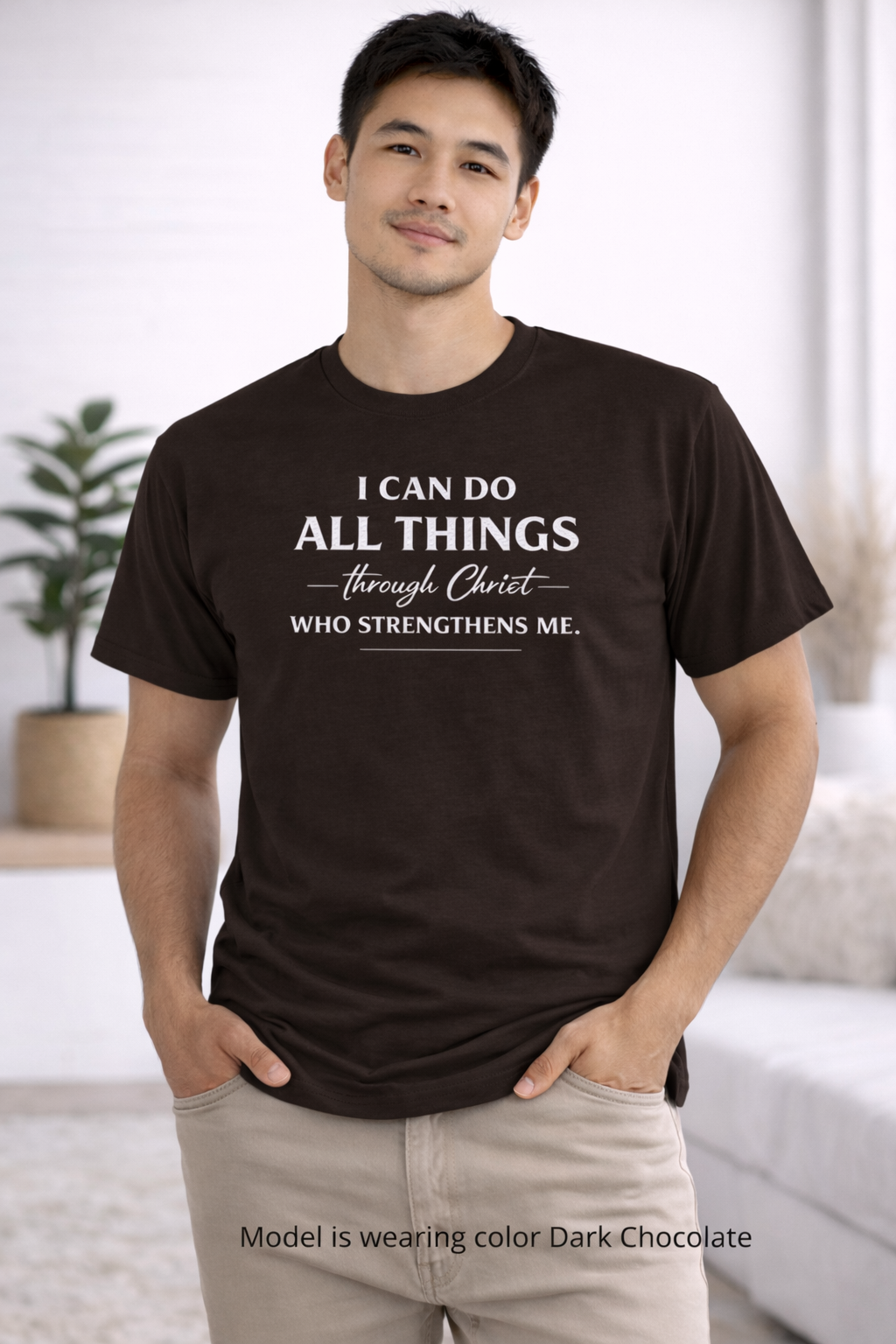 I Can Do All Things Christian Shirt | Crew Tee, Faith Typography