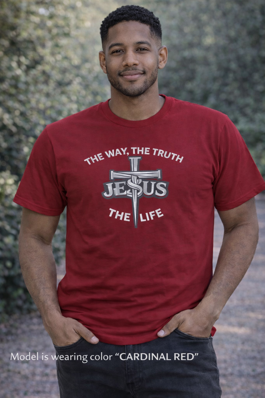 Jesus Cross Circle Tee | The Way The Truth The Life Christian Shirt