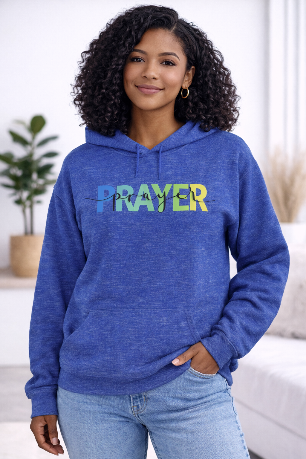 Prayer Hoodie — Peaceful Gradient Faith Pullover