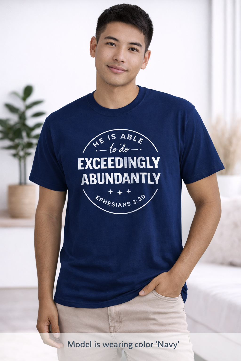 Exceedingly Abundantly T-Shirt — Ephesians 3:20 Inspirational Christian Tee