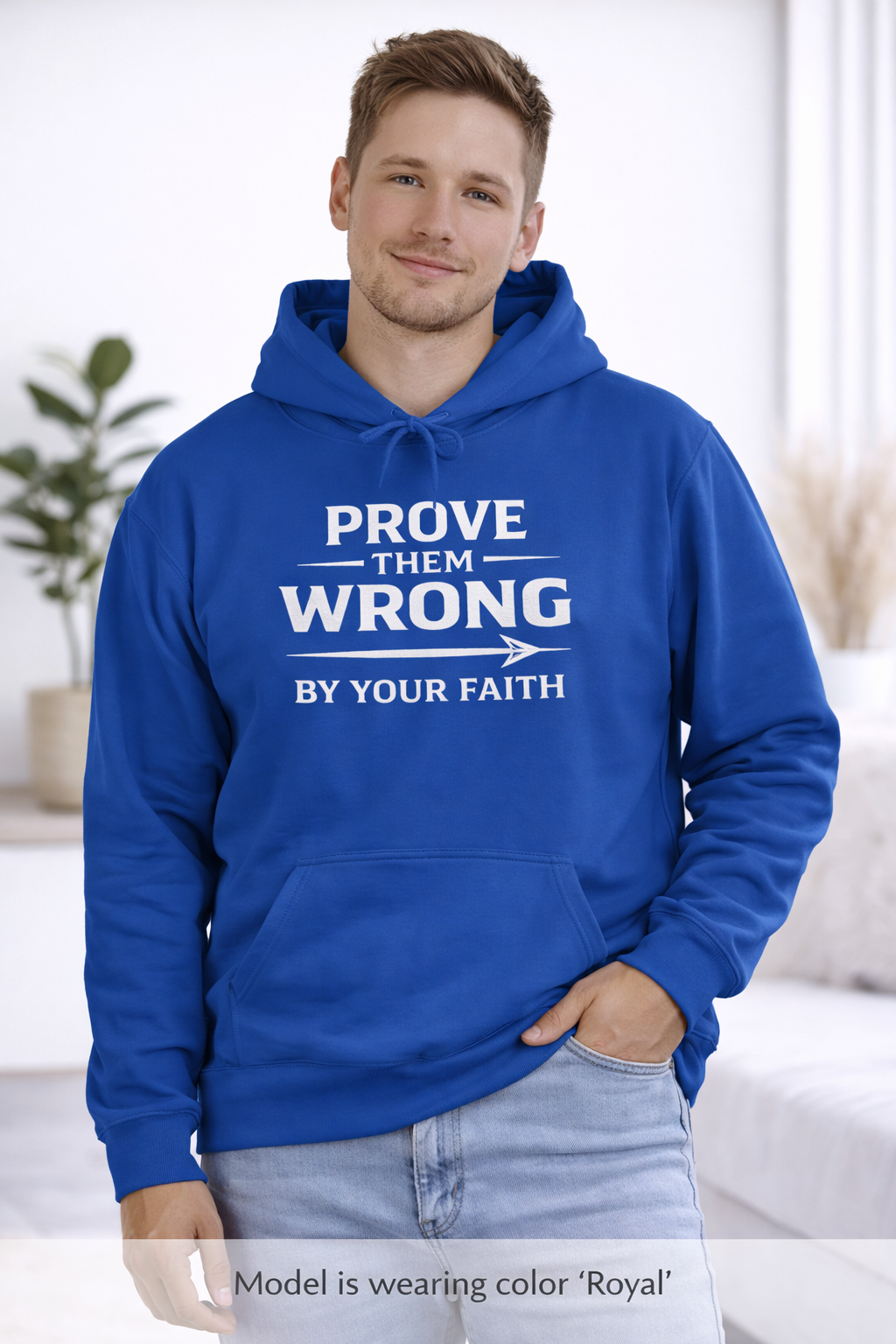 Prove Them Wrong Hoodie — "By Your Faith" Inspirational Christian Hoodie