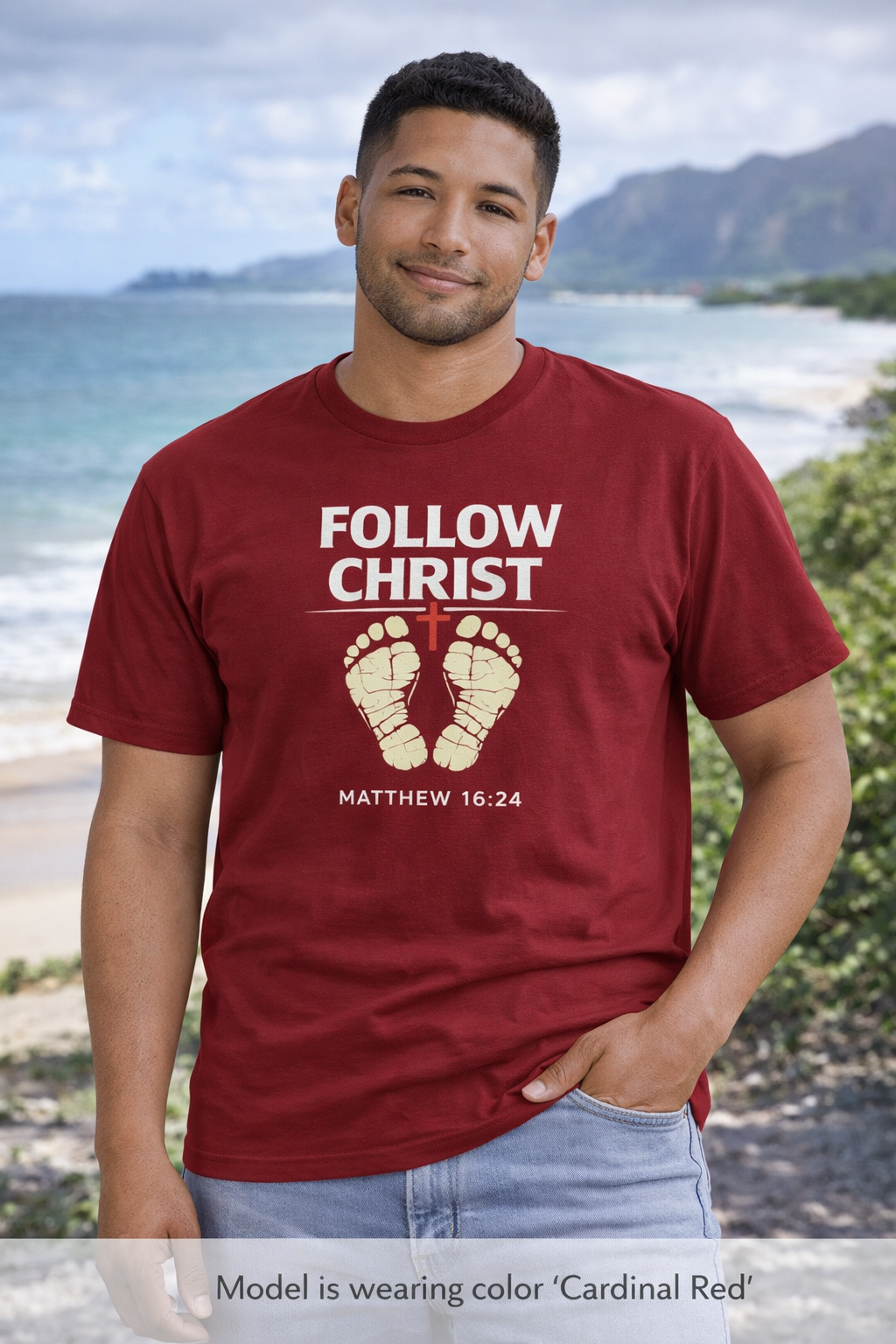 Follow Christ T‑Shirt — Matthew 16:24 Christian Faith Tee