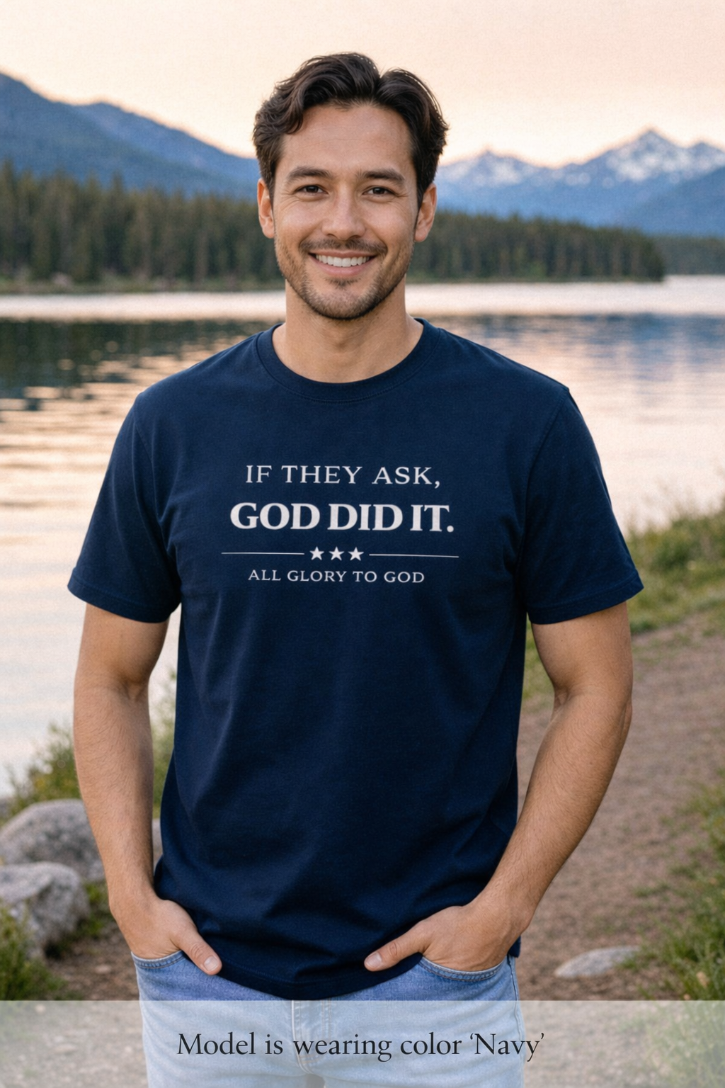 God Did It T-Shirt — "If They Ask, God Did It" Christian Tee