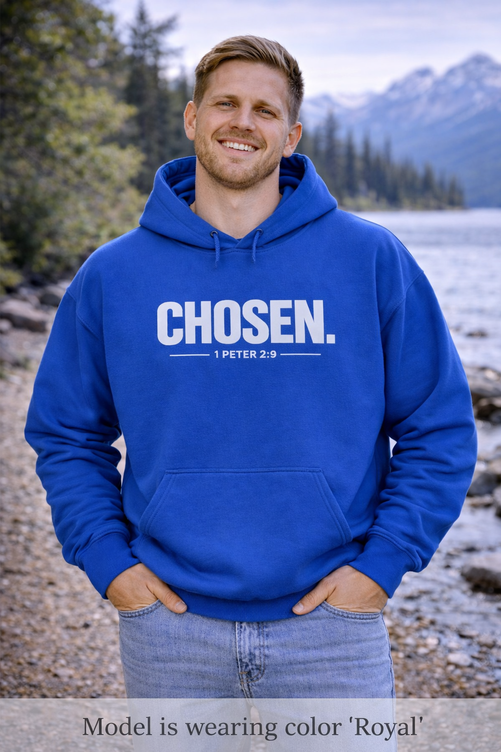 Chosen Hoodie - Christian Faith 1 Peter 2:9 Inspirational Pullover