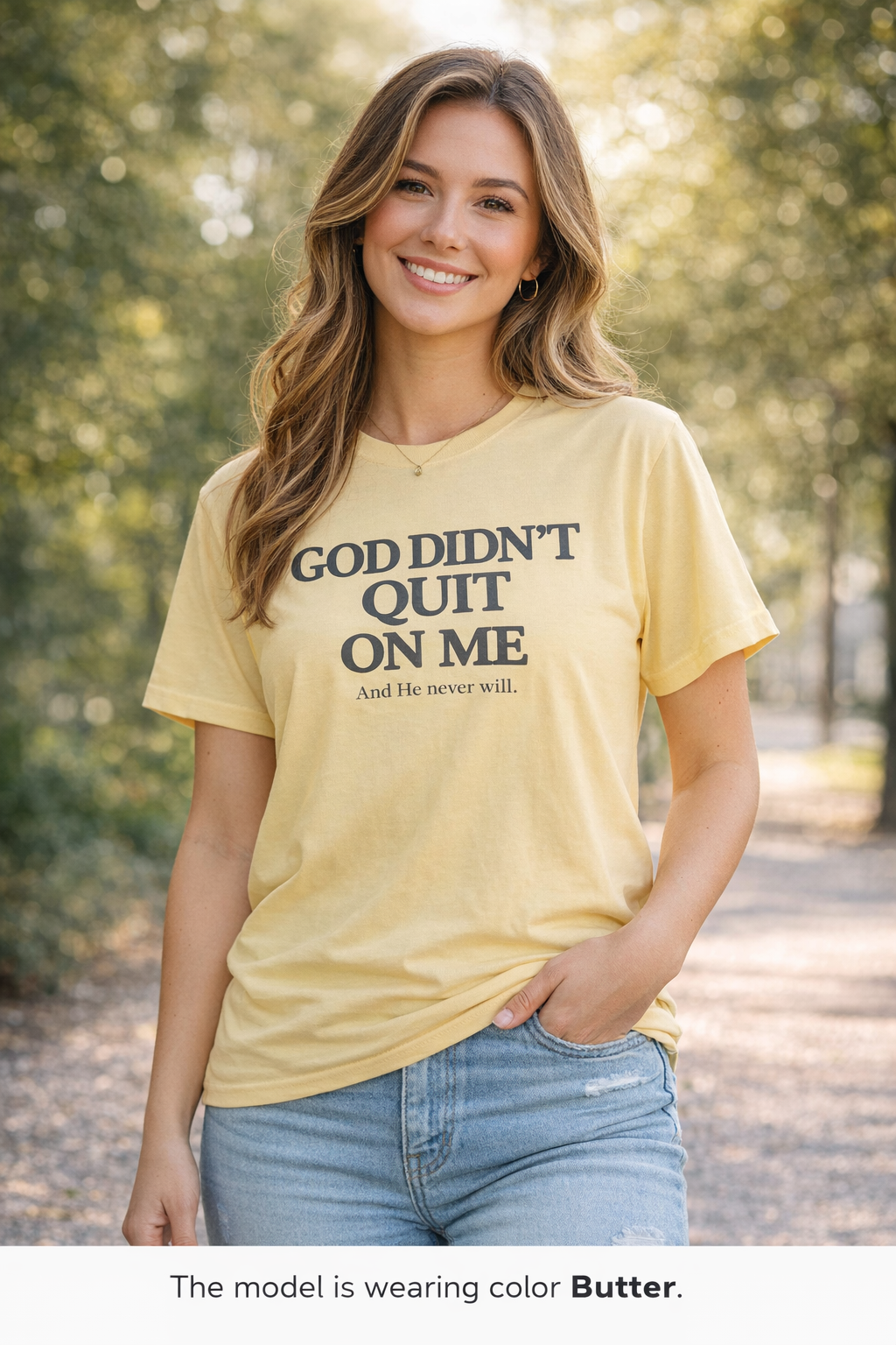 God Didn’t Quit On Me T‑Shirt — Inspirational Christian Faith Tee