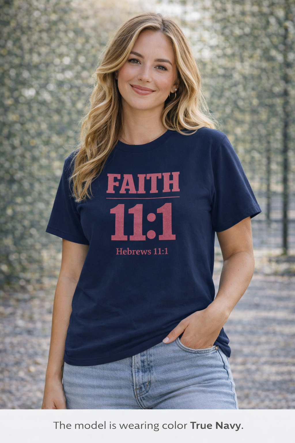 Faith 11:1 T‑Shirt — Hebrews 11:1 Inspirational Christian Tee