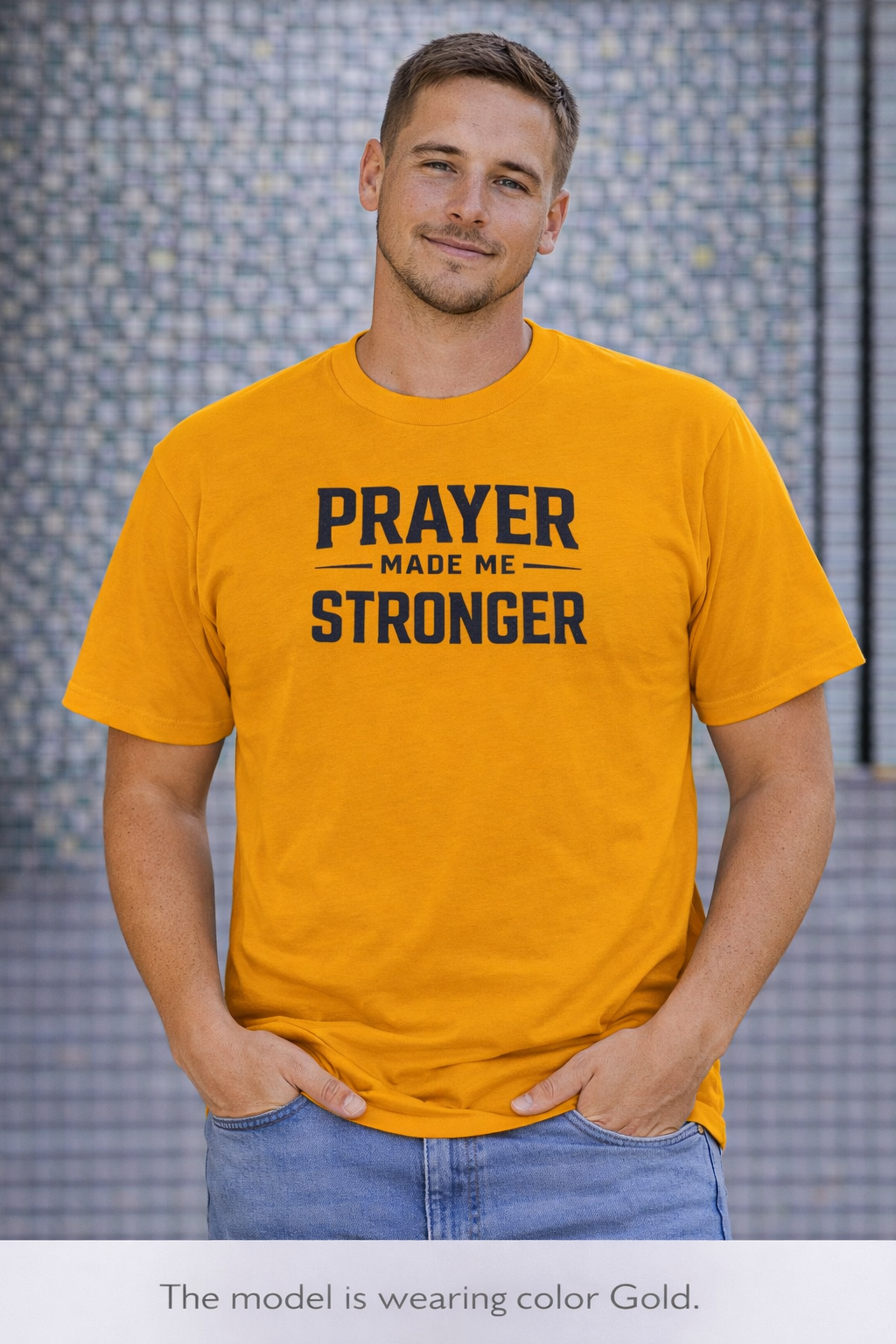 Prayer Made Me Stronger T-Shirt — Inspirational Faith Graphic Tee