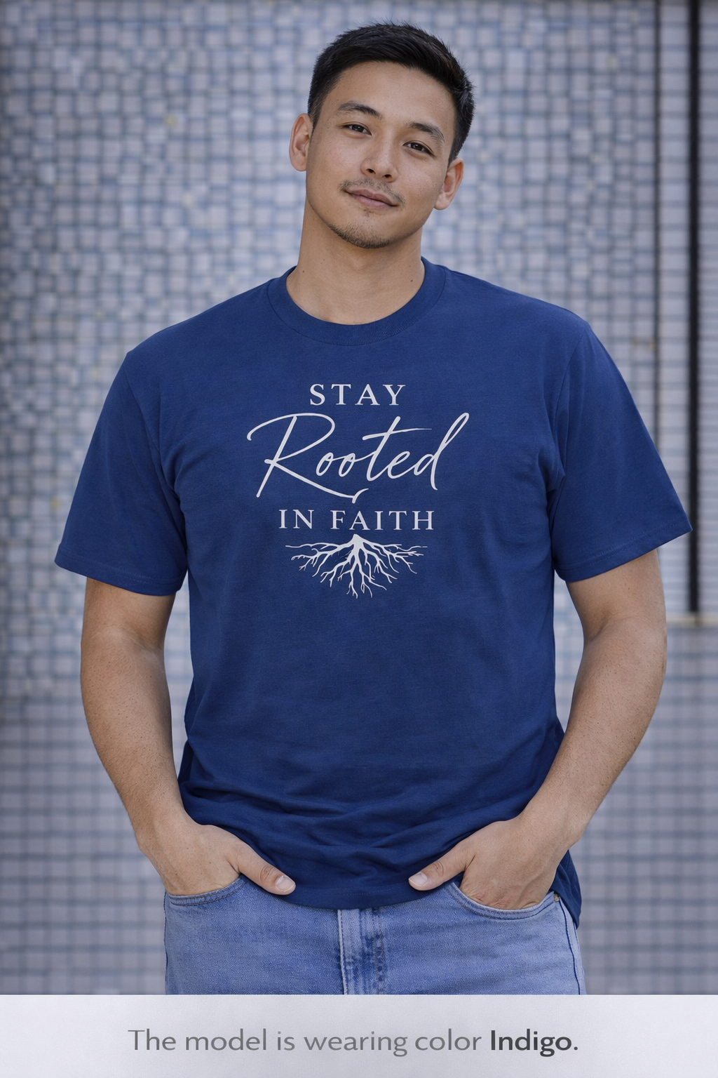 Stay Rooted in Faith T-Shirt — Inspirational Christian Tee with Root Graphic