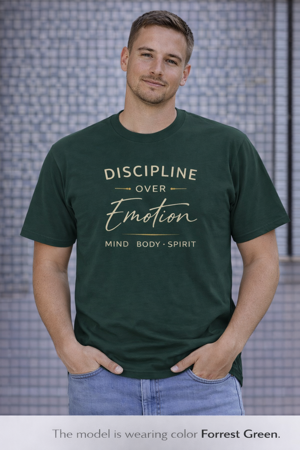 Discipline Over Emotion T-Shirt — Mind Body Spirit Motivational Tee
