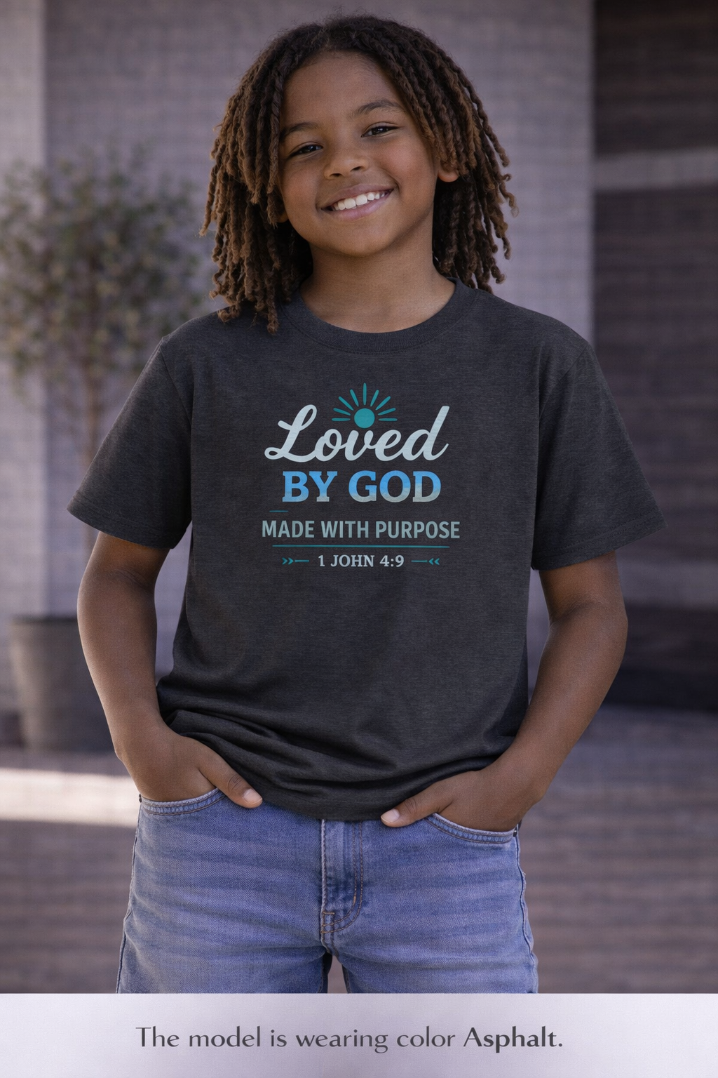 Boys Youth Short Sleeve Tee "Loved By God"