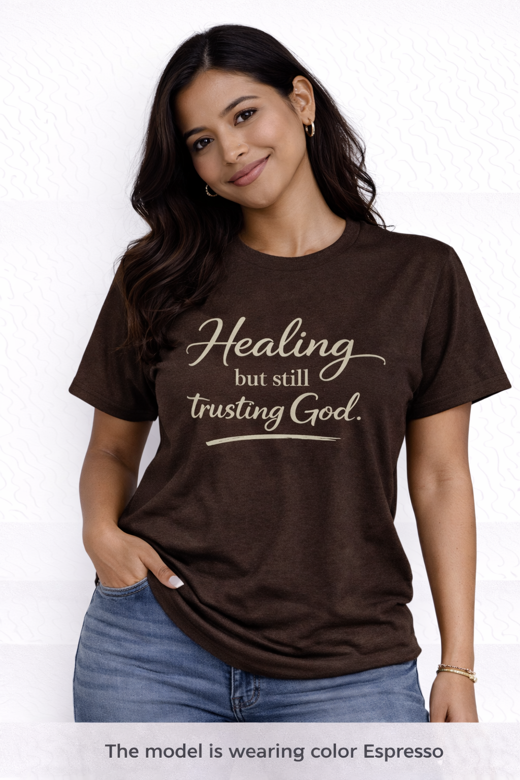Womens Healing But Still Trusting God T-Shirt