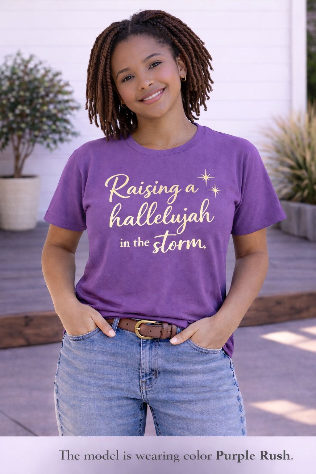 Raising a Hallelujah T-Shirt — Inspirational Christian Faith Tee