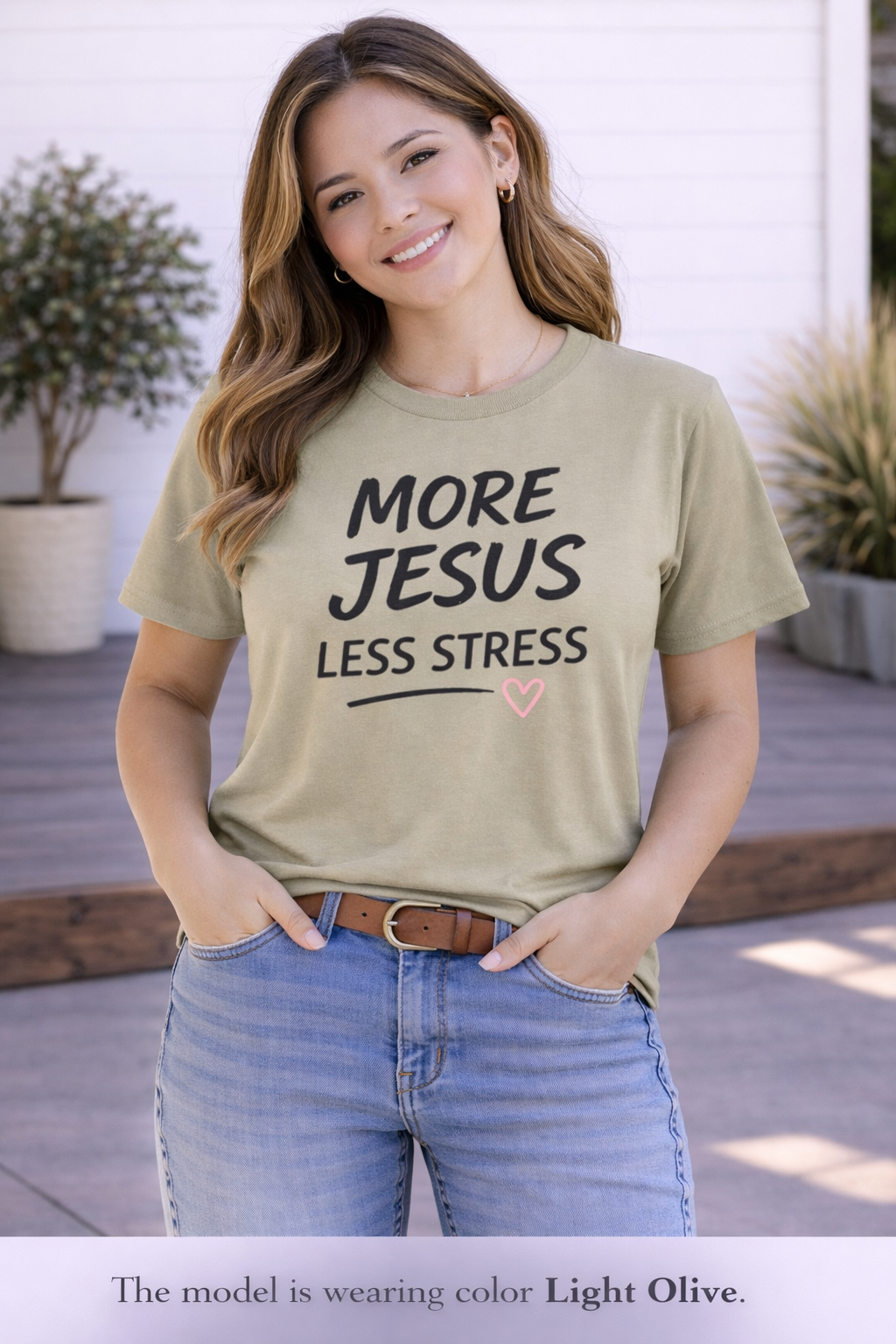 More Jesus Less Stress T-Shirt