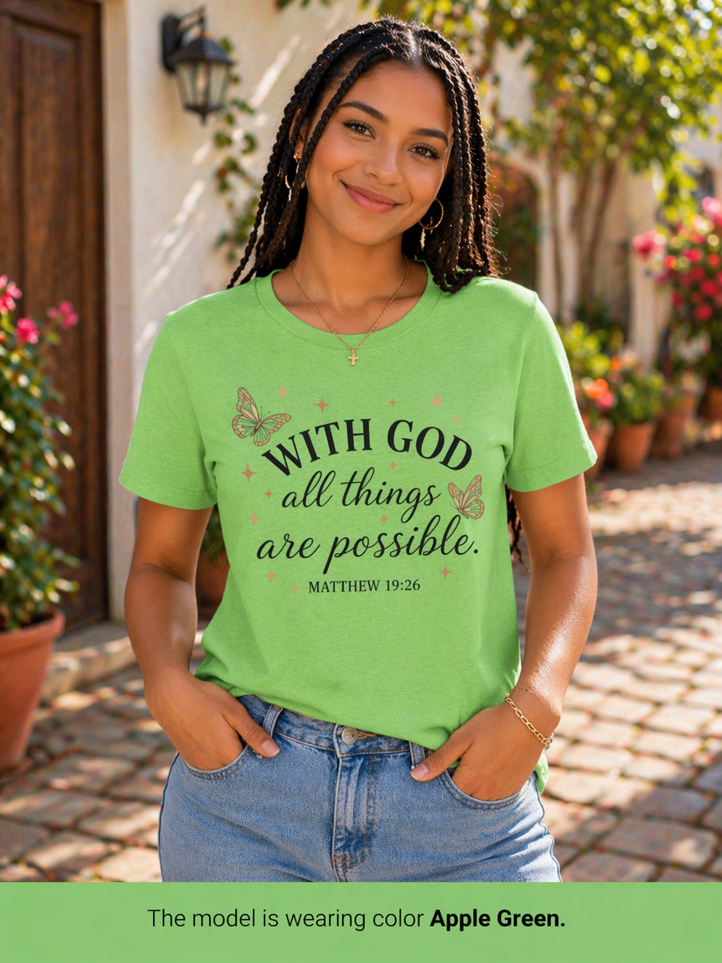 With God All Things Are Possible T-Shirt — Christian Inspirational Tee