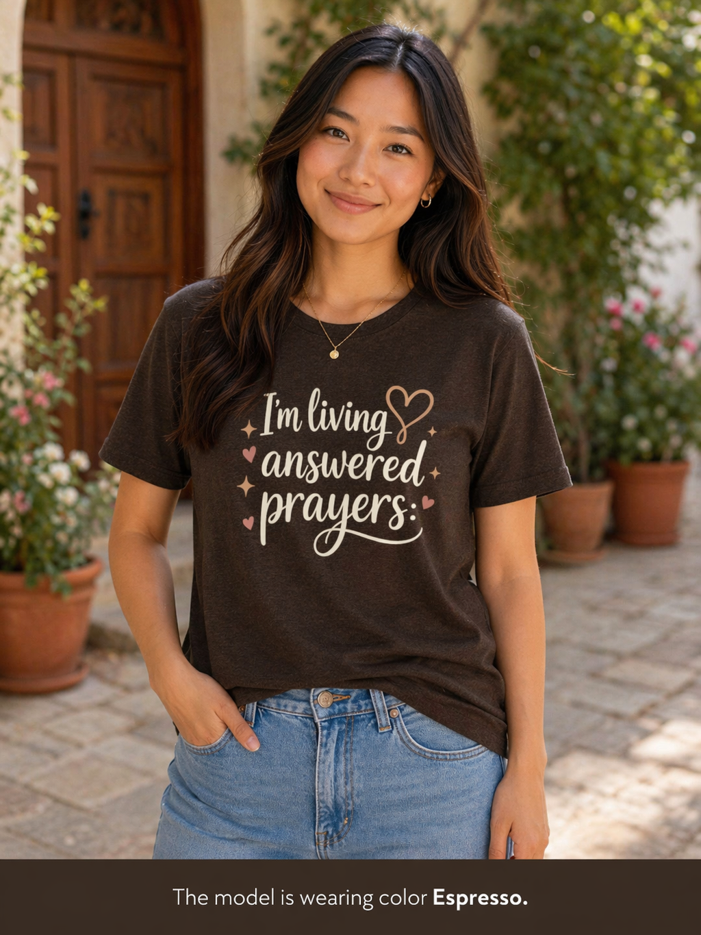 Womens I'm Living Answered Prayers T-Shirt