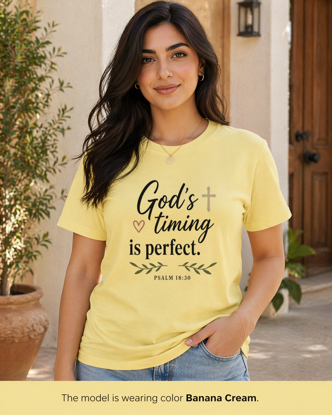 God's Timing Is Perfect T-Shirt — Psalm 31:8 Inspirational Christian Tee