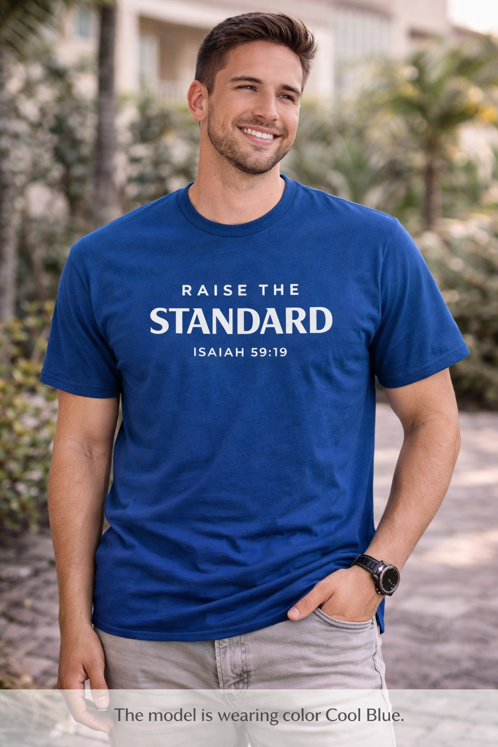 Raise a Standard T-Shirt – Isaiah 59:19 Inspirational Christian Tee