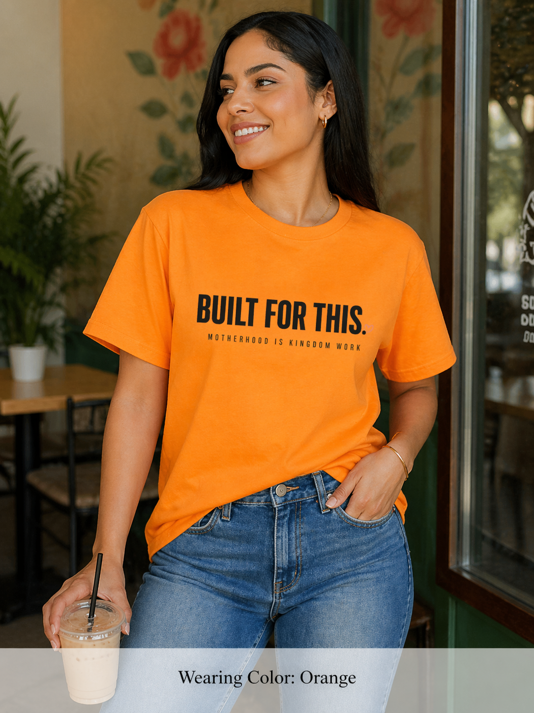 Womens "Built For This: Motherhood is Kingdom work" T-Shirt — Motivational Graphic Tee