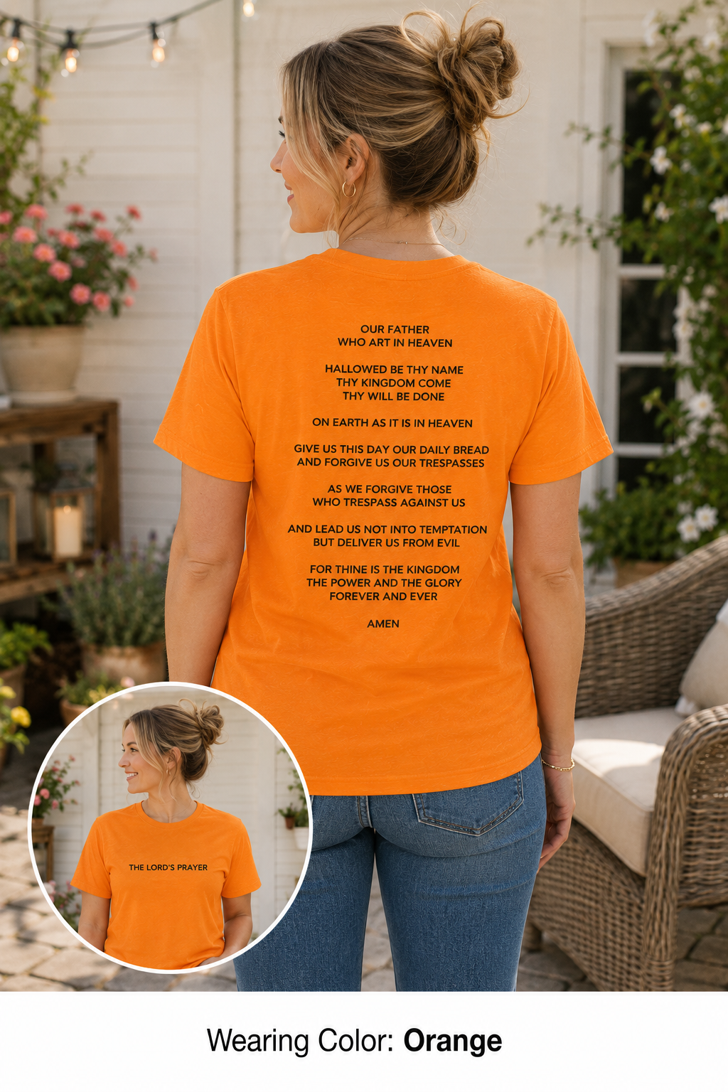 Womens Lord's Prayer T-shirt | Christian Tee
