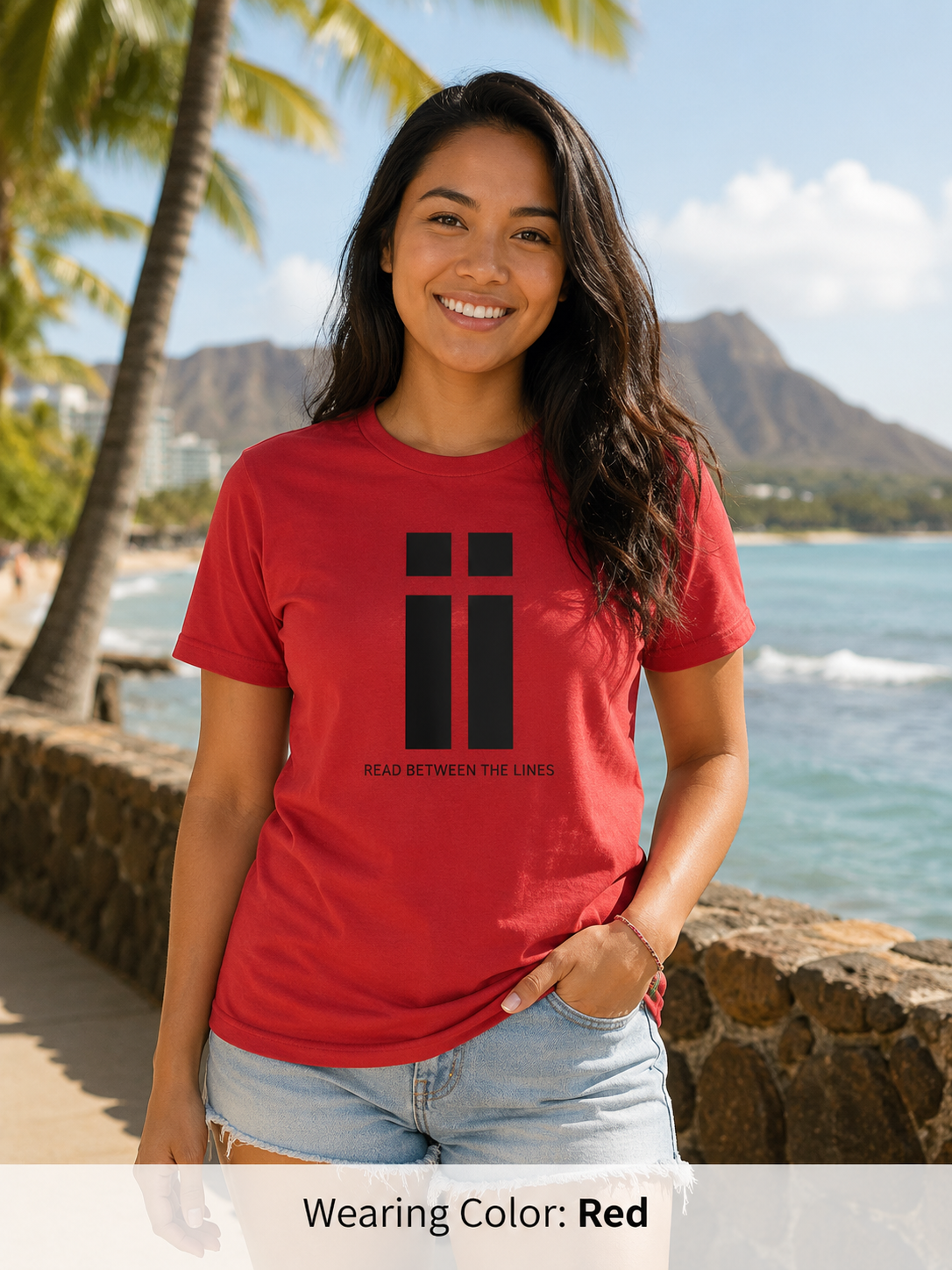 Womens Read Between The Lines T-Shirt |