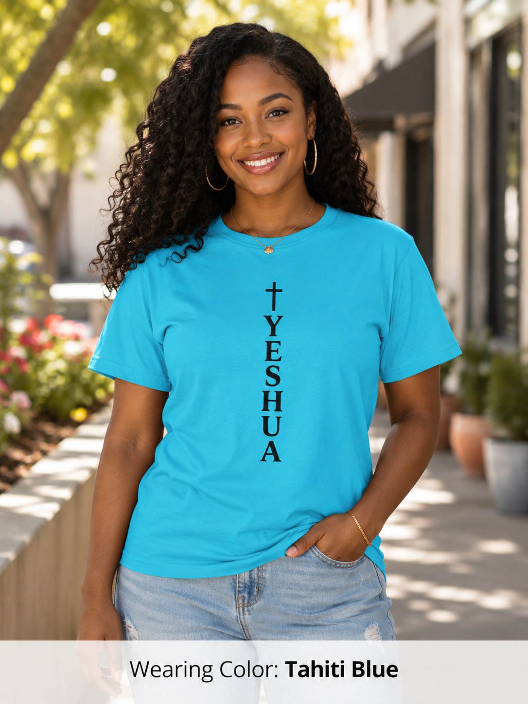 Womens Comfort Colors " Yeshua" Christian  Tee
