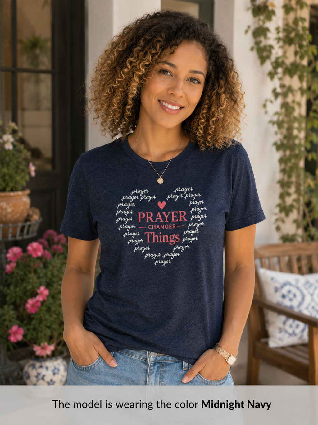 Womens Prayer Changes Things T-Shirt