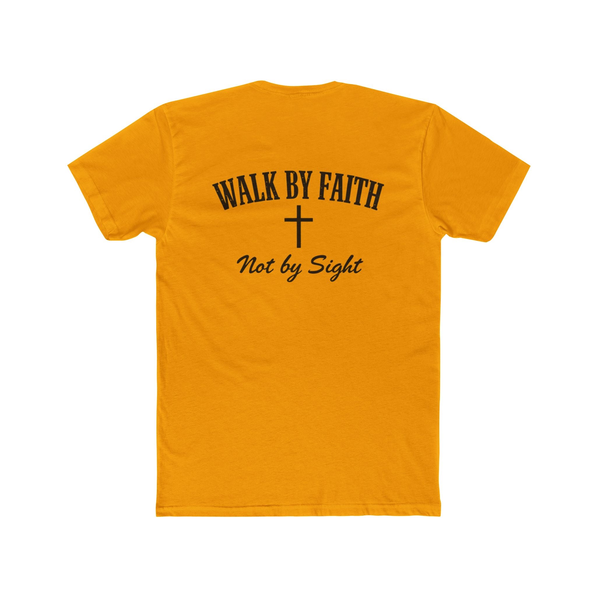 Walk By Faith Tee — 2 Corinthians 5:7 Christian T-Shirt, "Not by Sight" Inspirational Tee