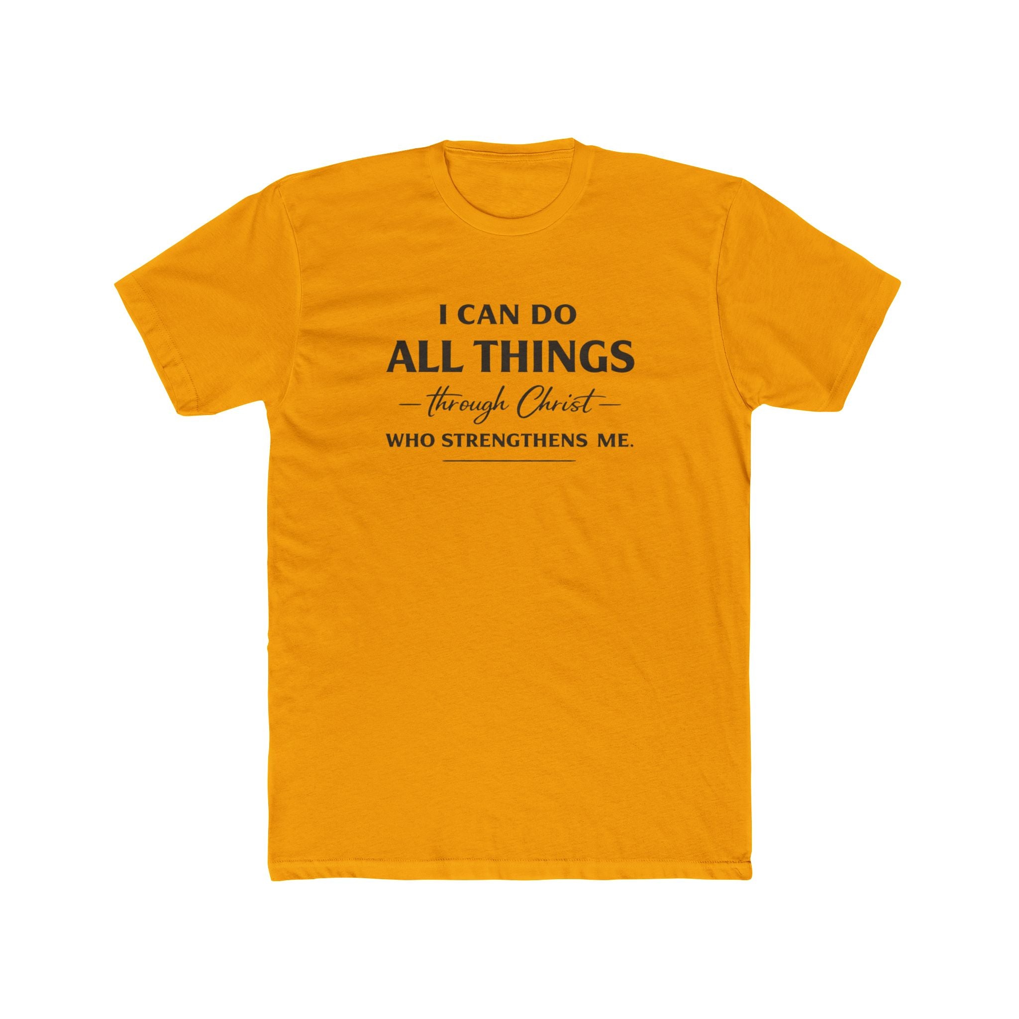 I Can Do All Things Scripture Quote Tee | Christian Faith T-Shirt