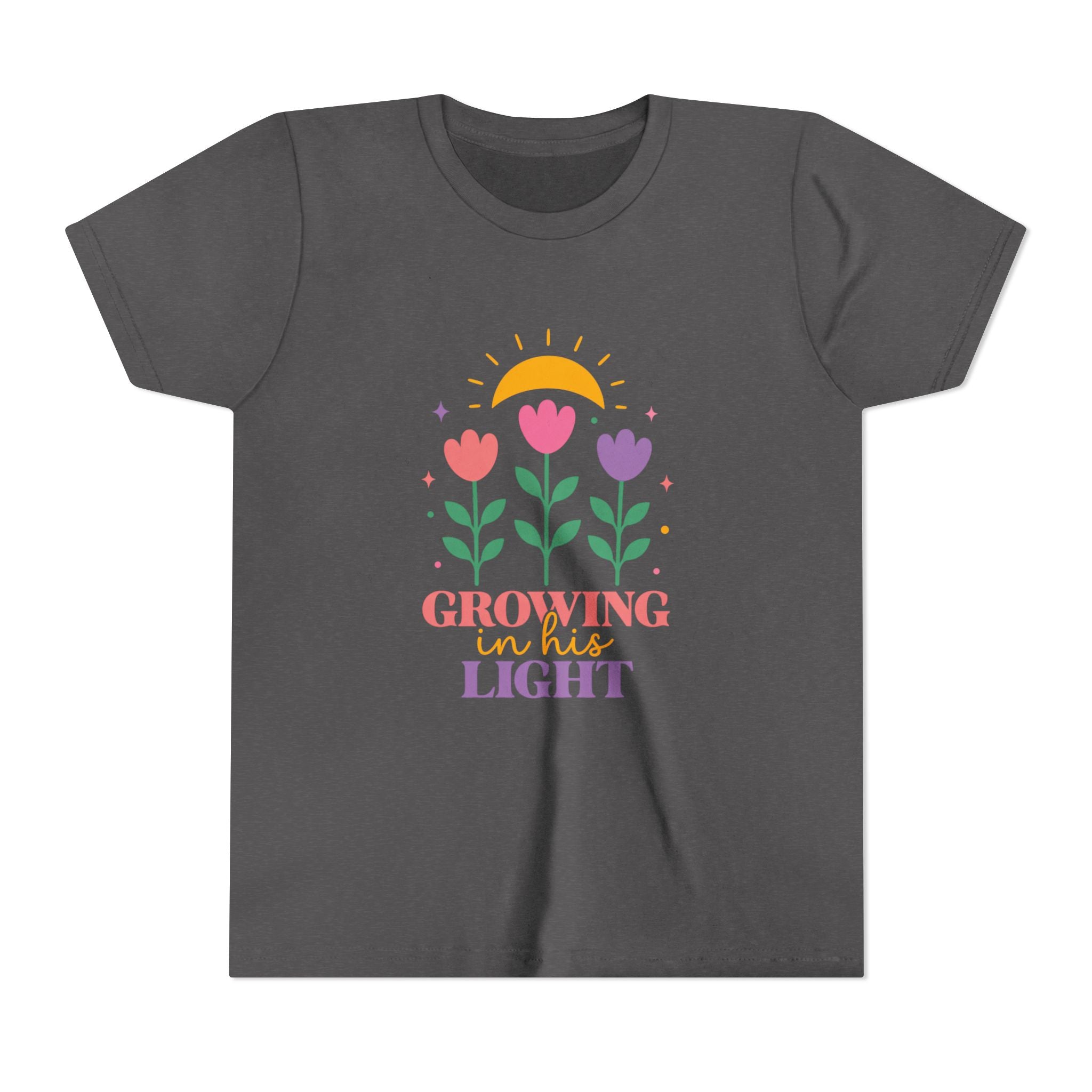 Girls "Growing in the Light" Floral Sunflower Design