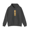 Women Kintsugi Gold Crack Hoodie — Minimal Vertical Repair Art Pullover
