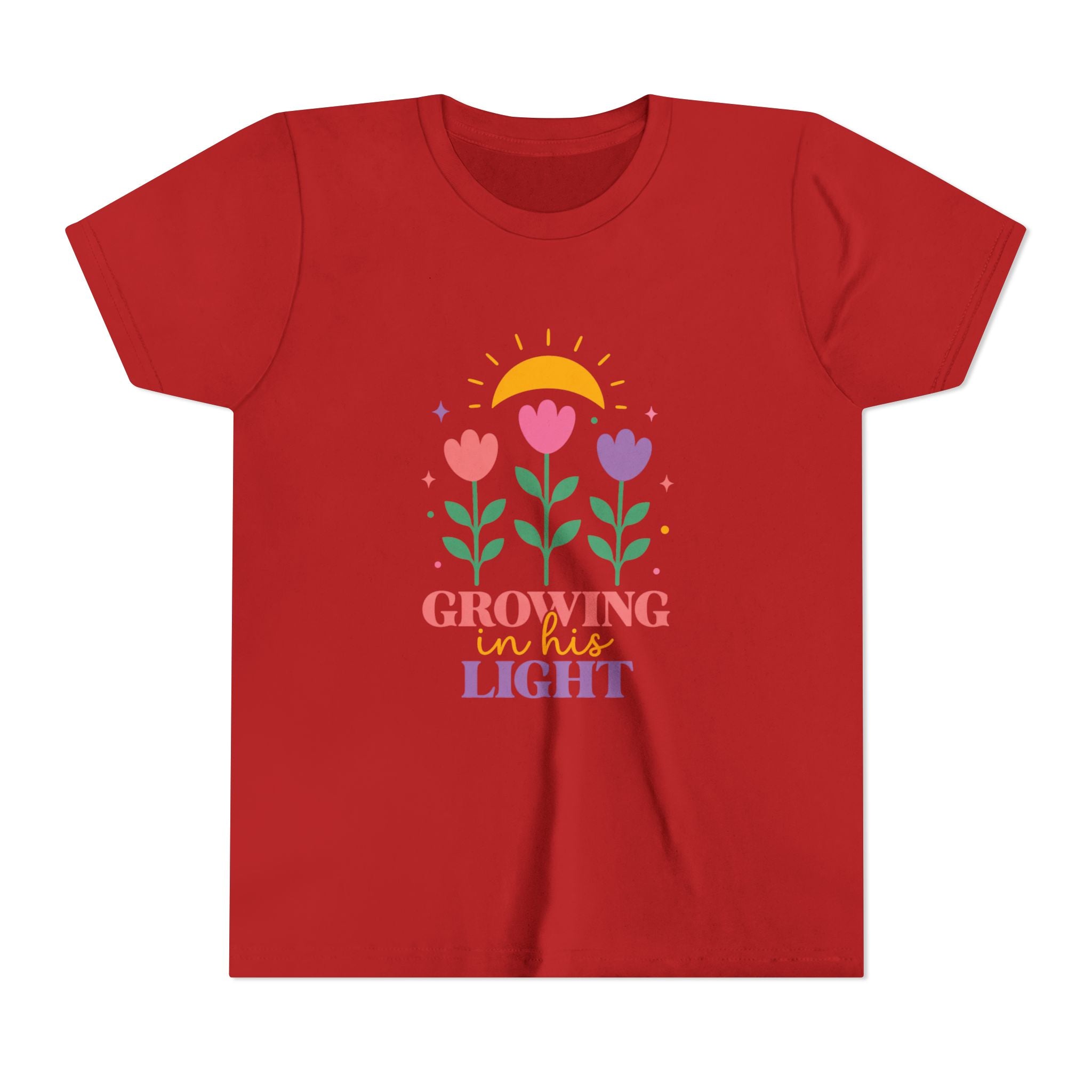 Girls "Growing in the Light" Floral Sunflower Design