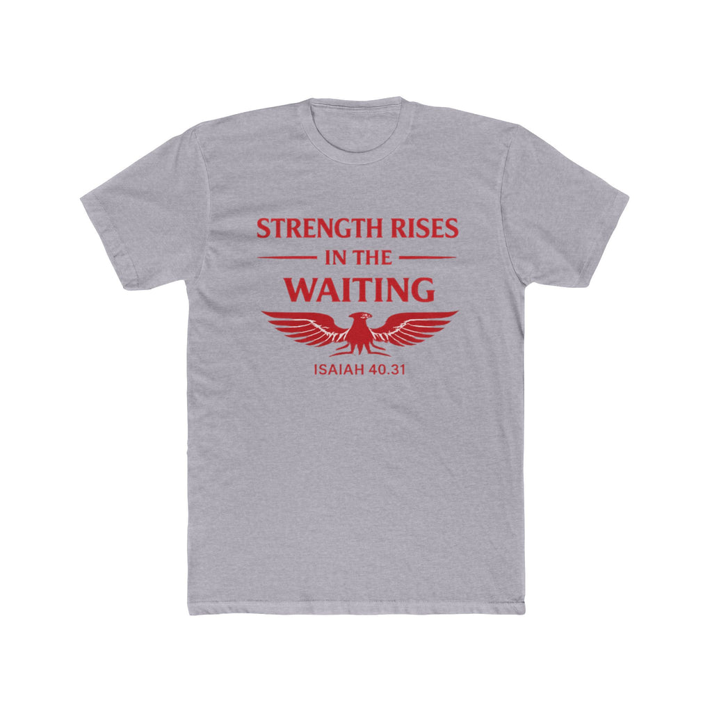Strength Rises In The Waiting T-Shirt | Eagle Shield Graphic