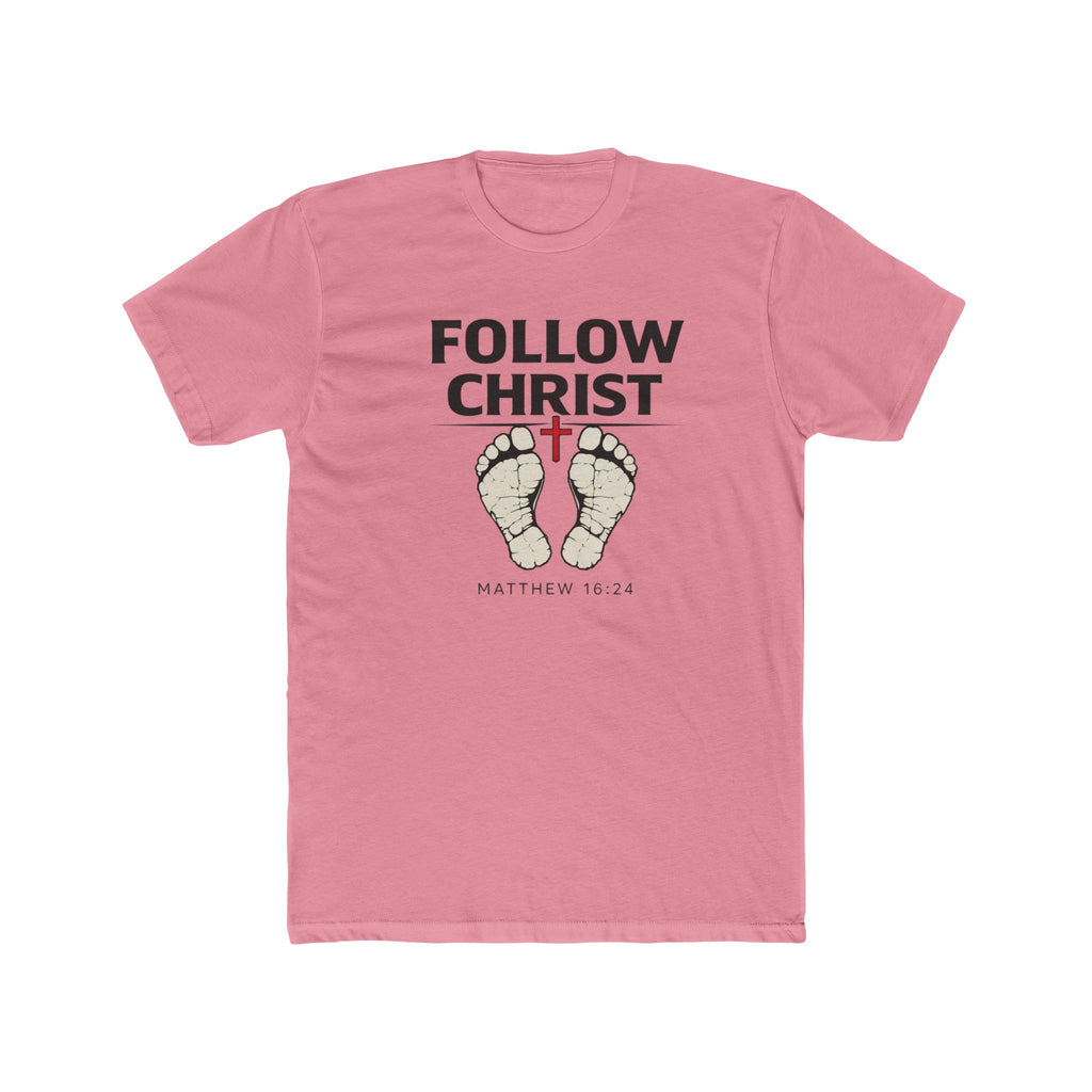 Follow Christ T‑Shirt — Matthew 16:24 Christian Faith Tee