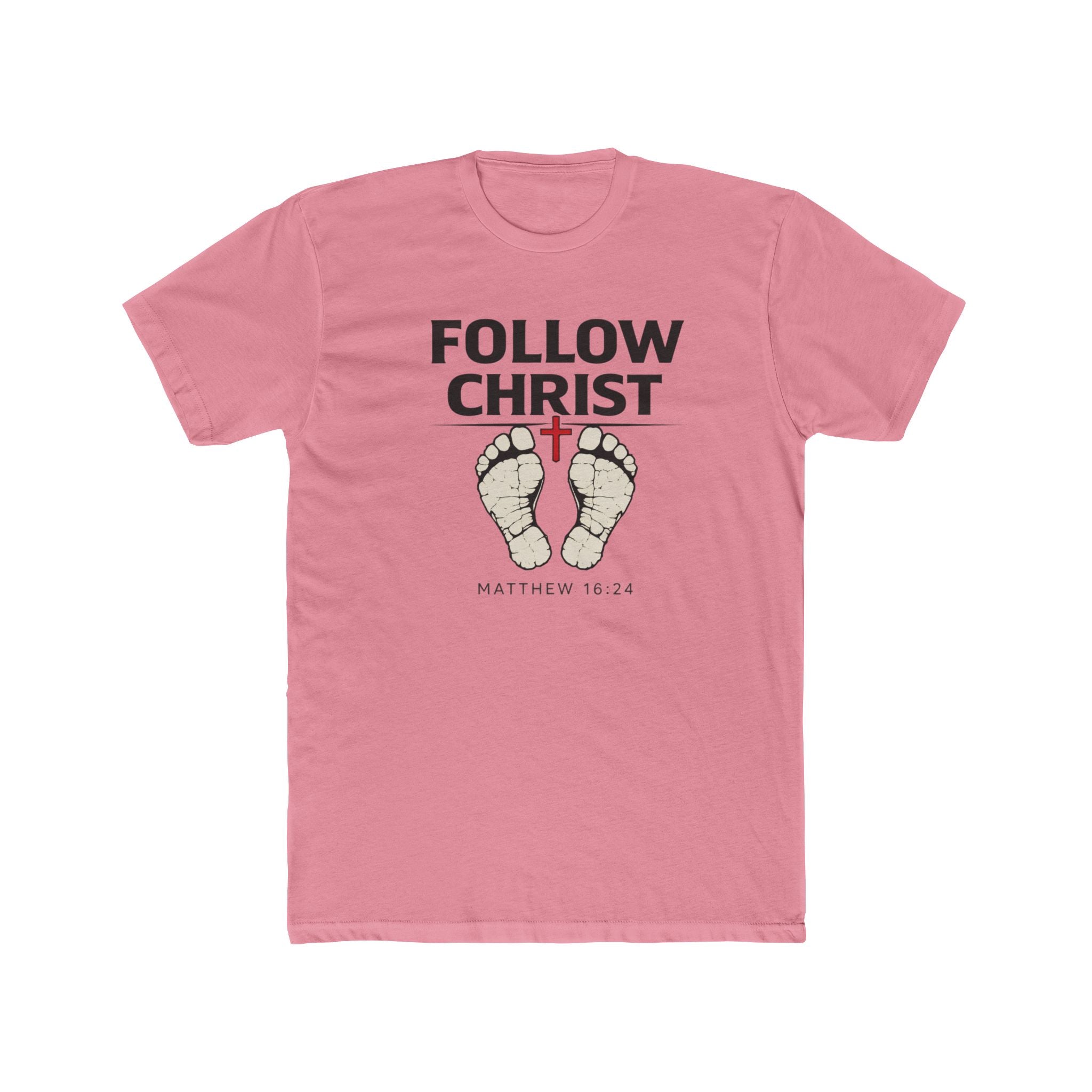 Follow Christ T‑Shirt — Matthew 16:24 Christian Faith Tee