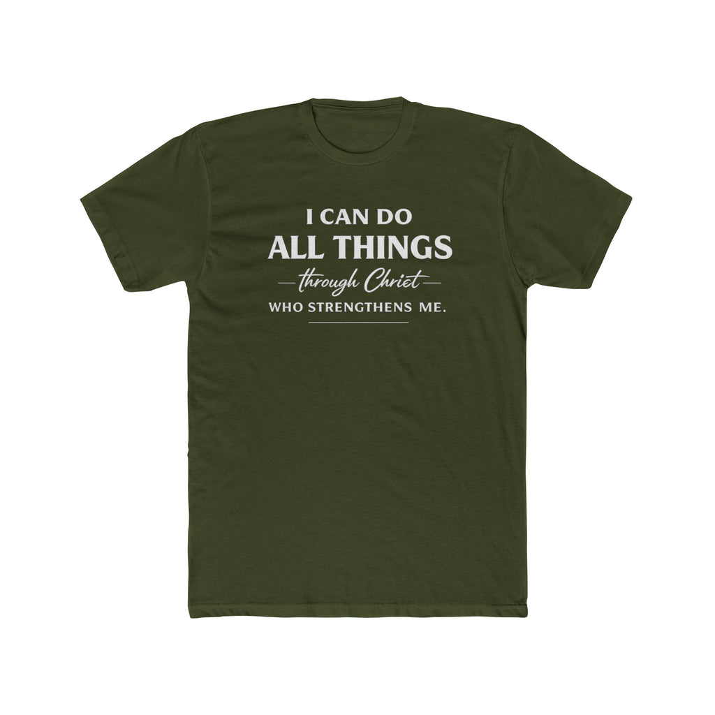 I Can Do All Things Christian Shirt | Crew Tee, Faith Typography