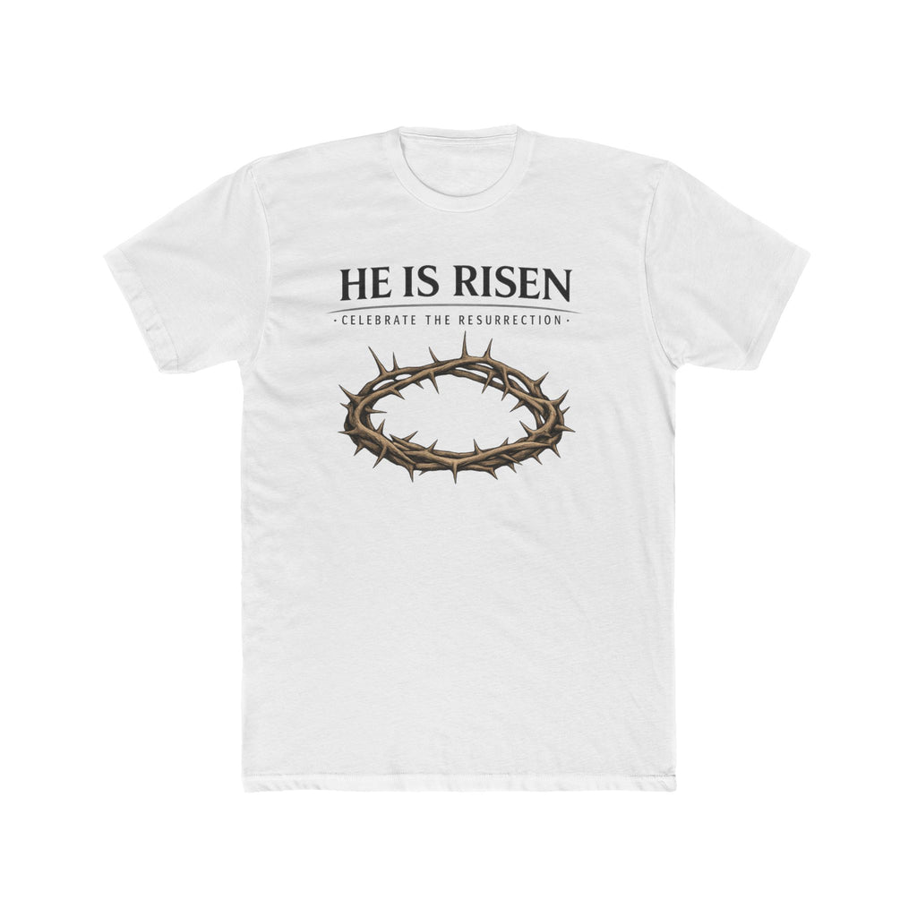 Mens " He is Risen " Christian T-Shirt | Next Level Brand