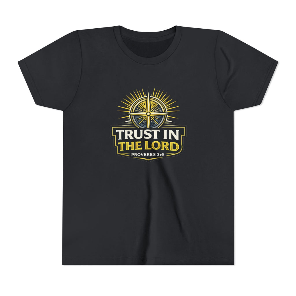 Youth Tee - "Trust in the Lord" Compass Design (Proverbs 3:5-6)