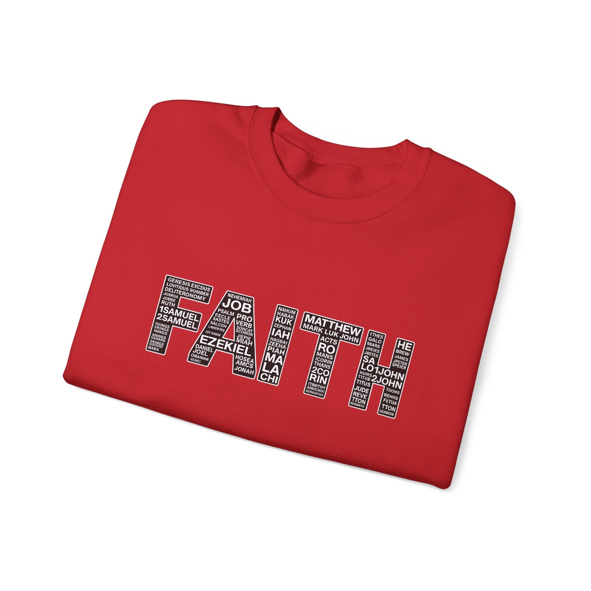 Womens Faith Graphic Sweatshirt  Inspirational Faith Crewneck