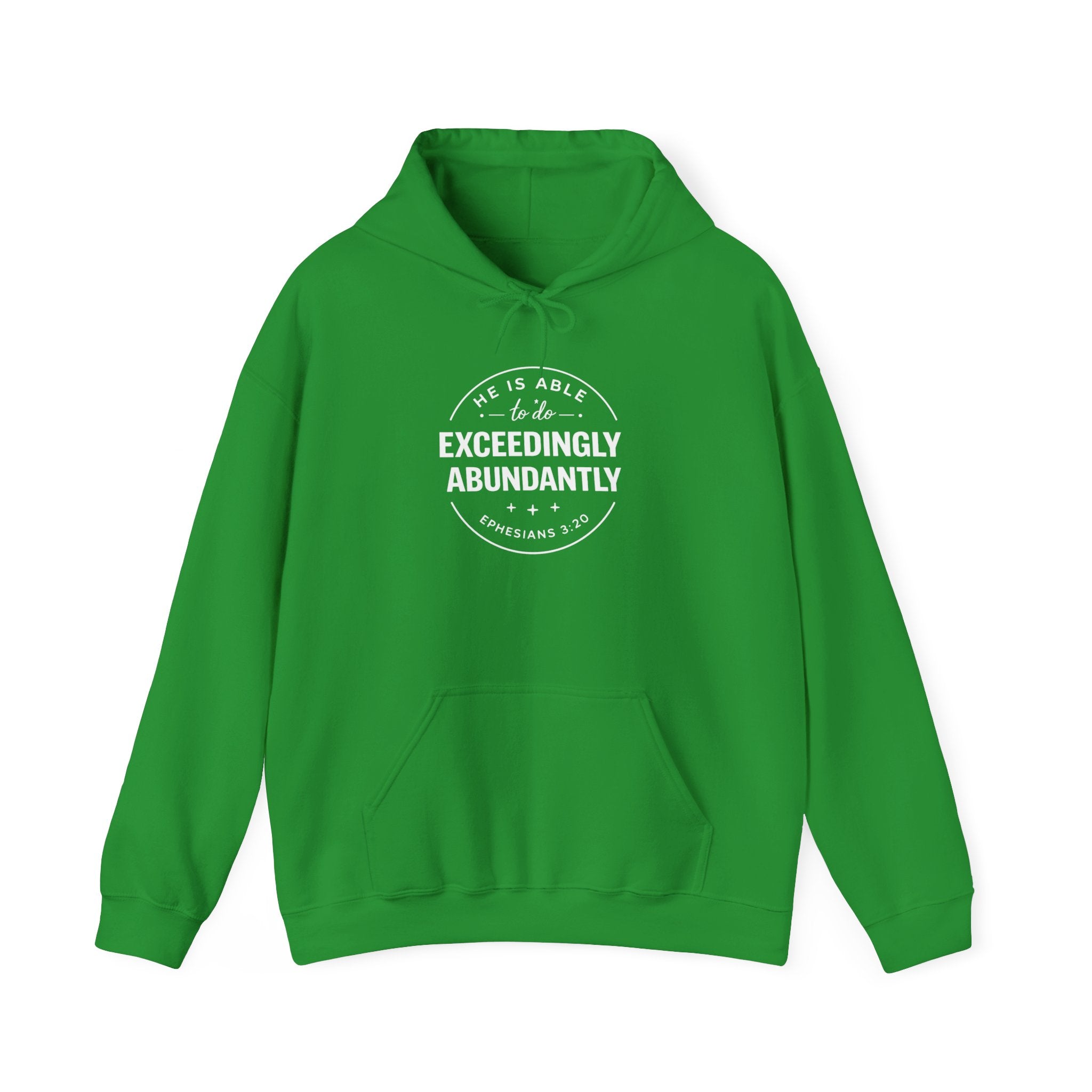 Exceedingly Abundantly Hoodie — Inspirational Christian Faith Pullover