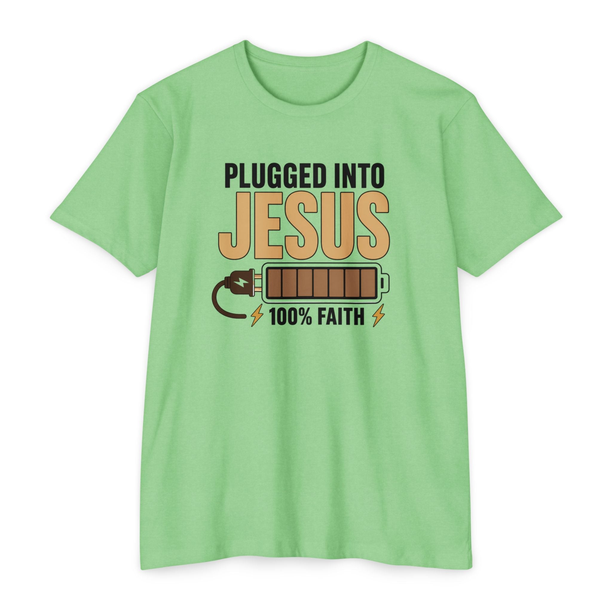 Womens Plugged Into Jesus T-Shirt |