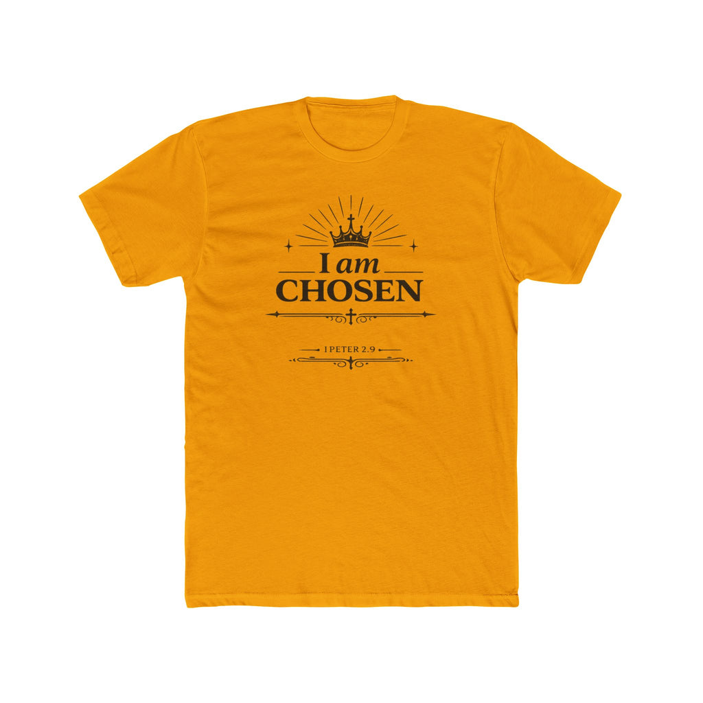 I Am Chosen T-Shirt | Crown Typography, Inspirational Scripture Tee