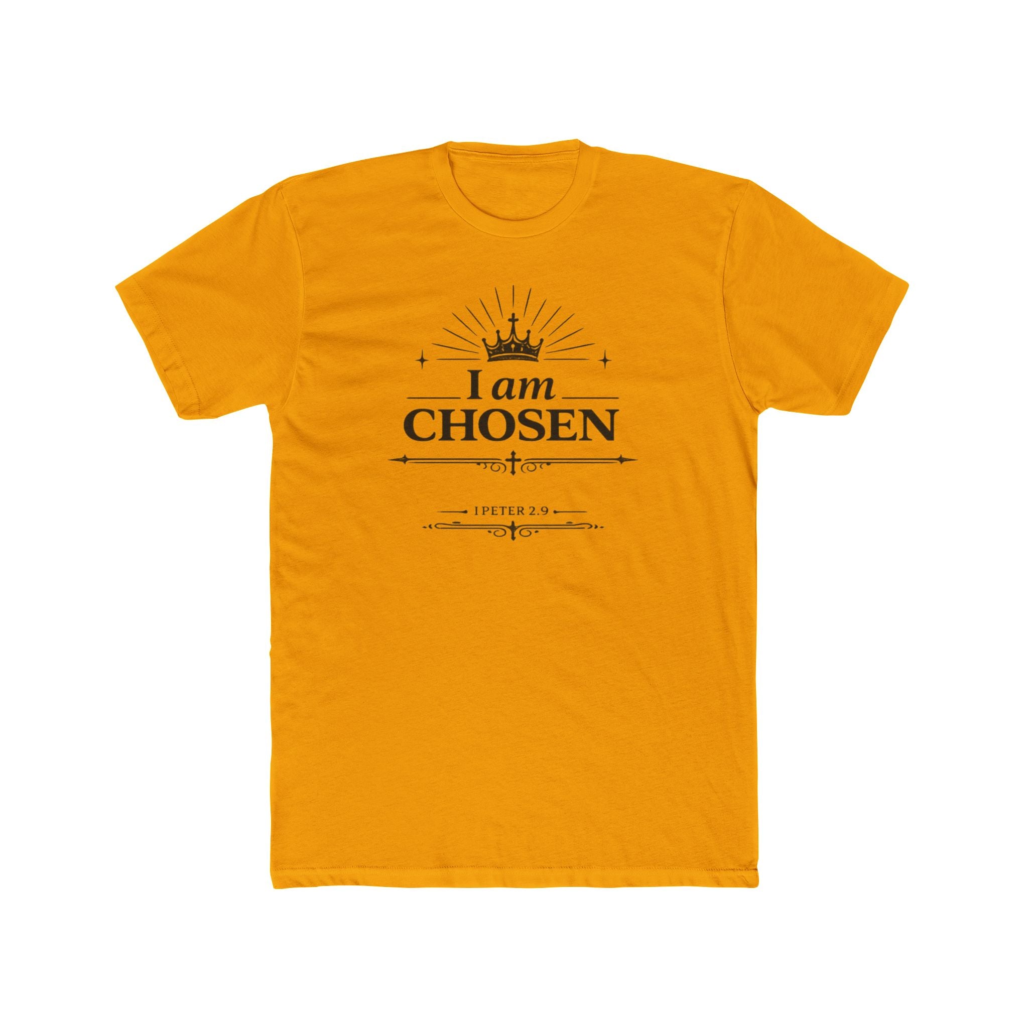 I Am Chosen T-Shirt | Crown Typography, Inspirational Scripture Tee