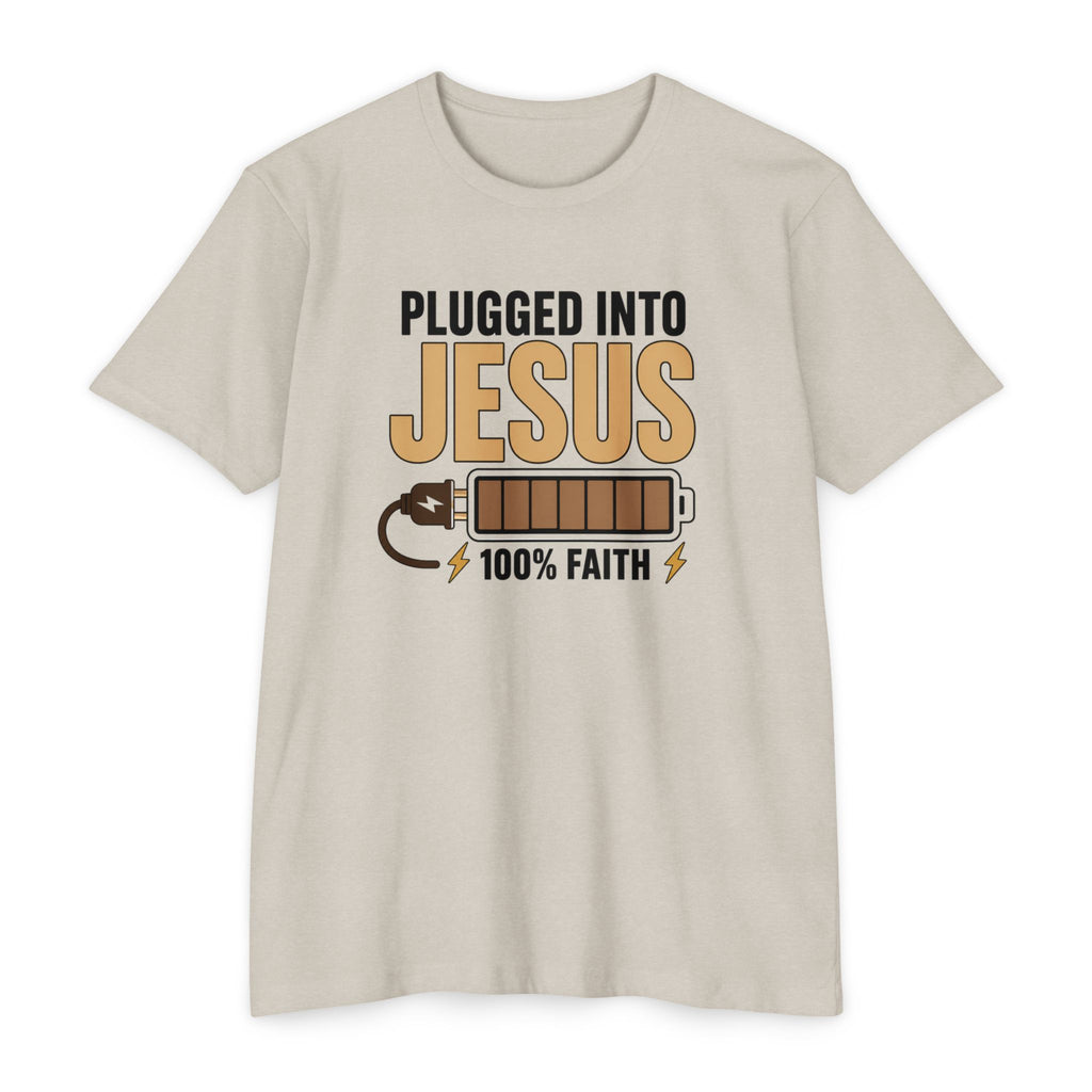 Womens Plugged Into Jesus T-Shirt |