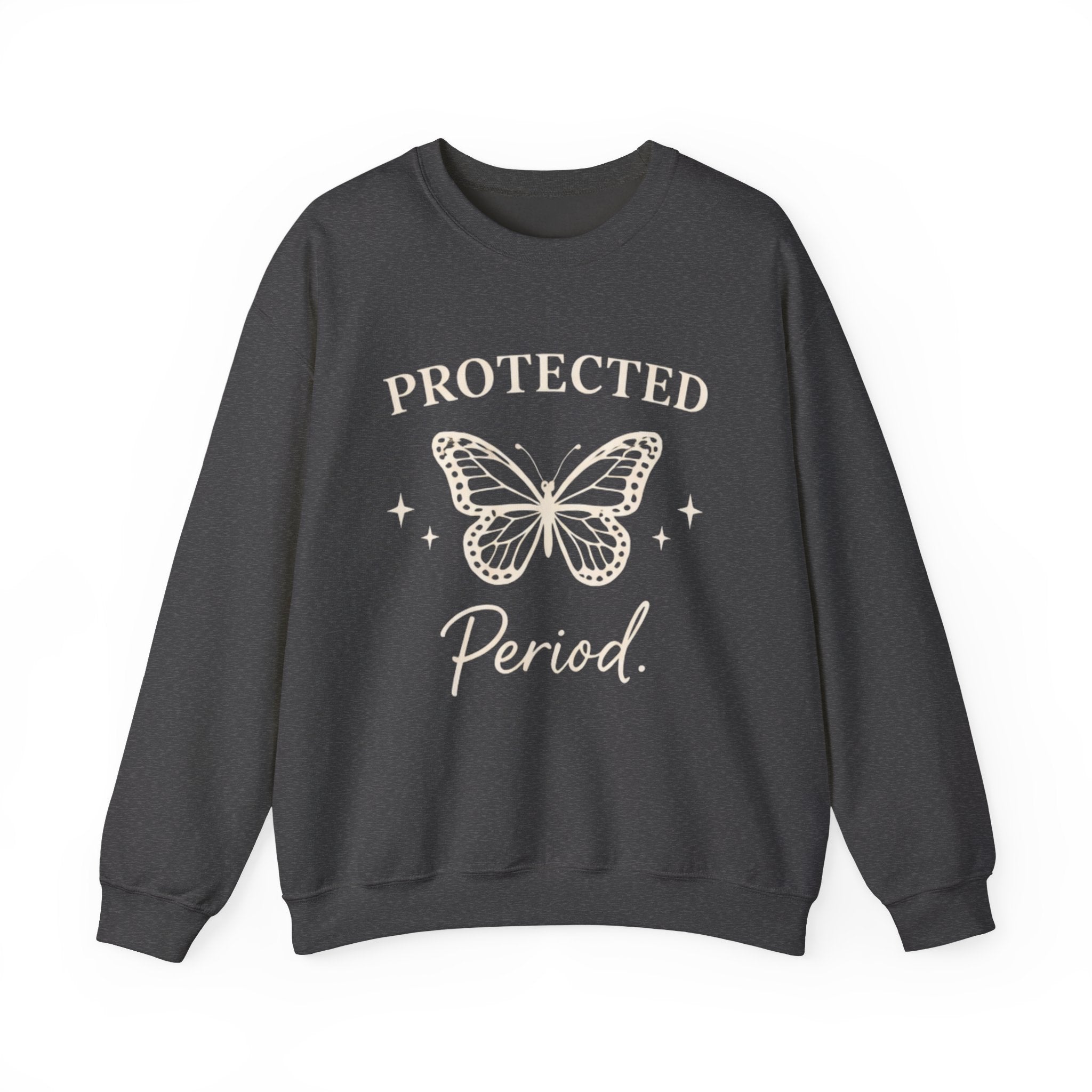 Womens Protected. Period. Crewneck Sweatshirt