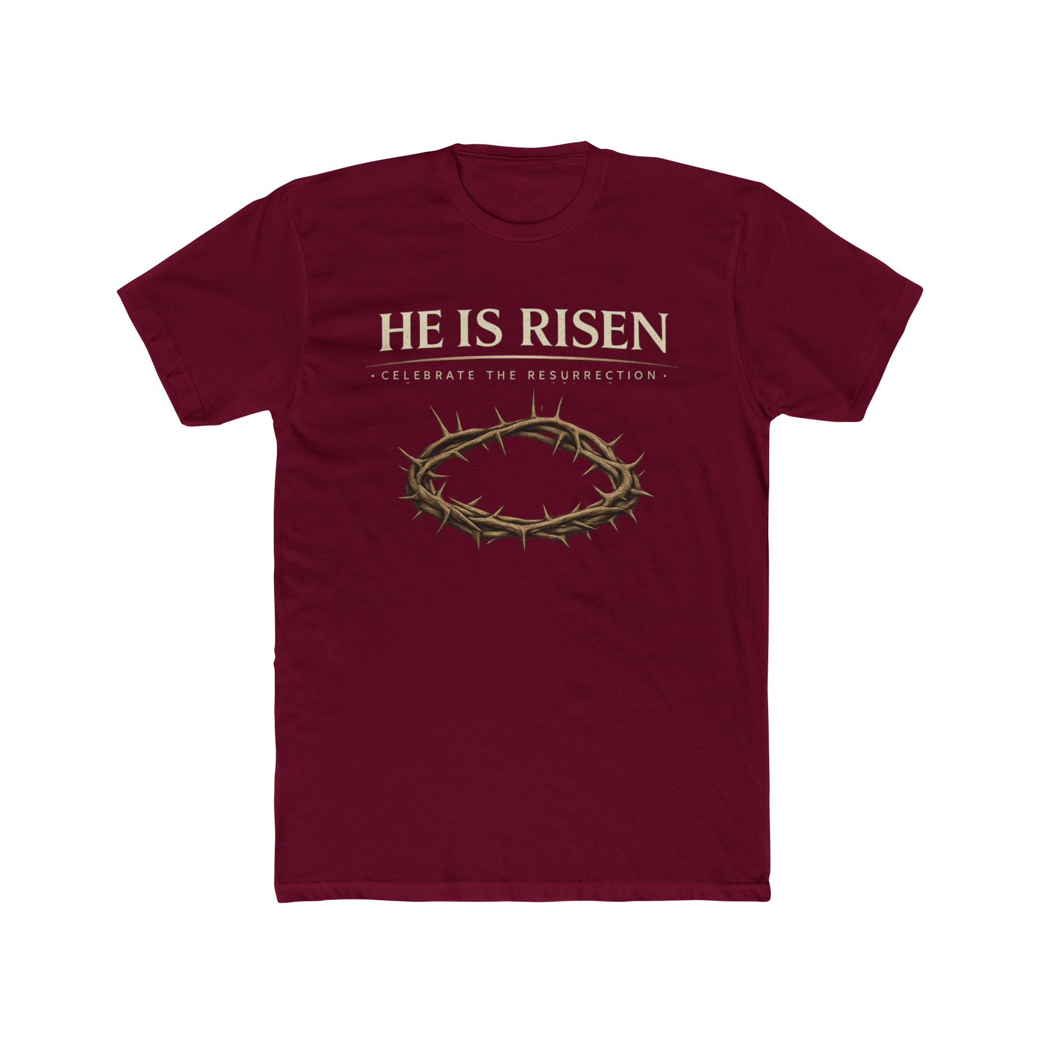 Mens " He is Risen " Christian T-Shirt | Next Level Brand