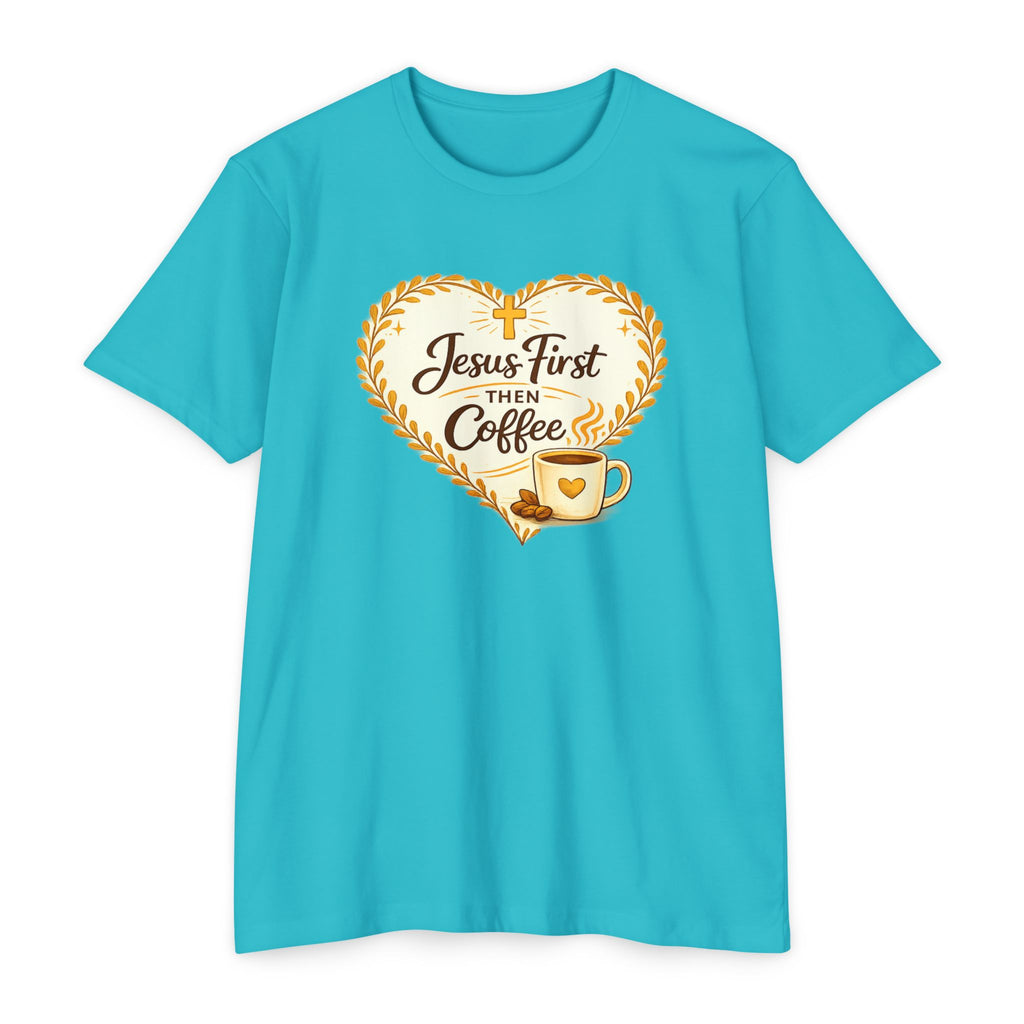 Womens Jesus First Then Coffee T-Shirt