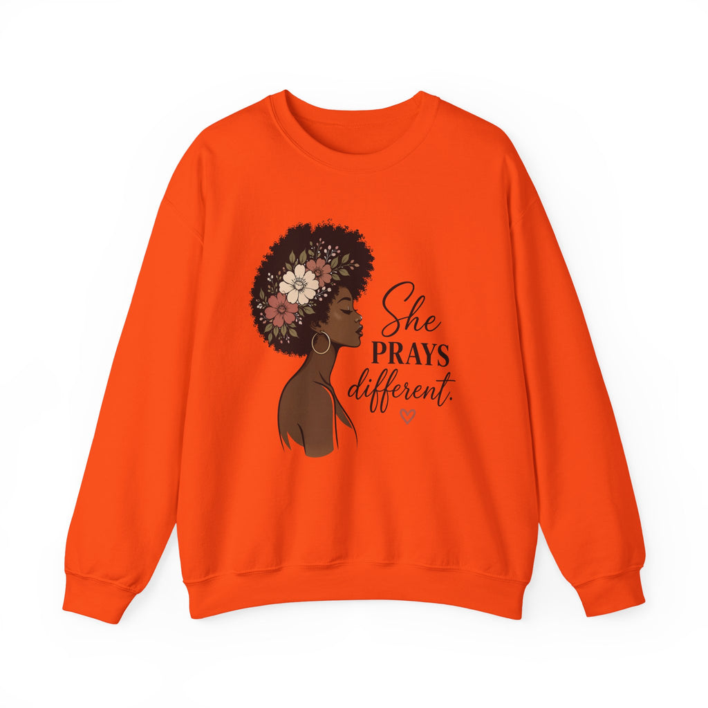 Womens Sweatshirt "She Prays Different"